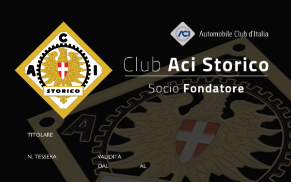 Tessere ACI 5 Soci Aci Storico Fondatore e1555518884677 - Aci delegazione di Rozzano